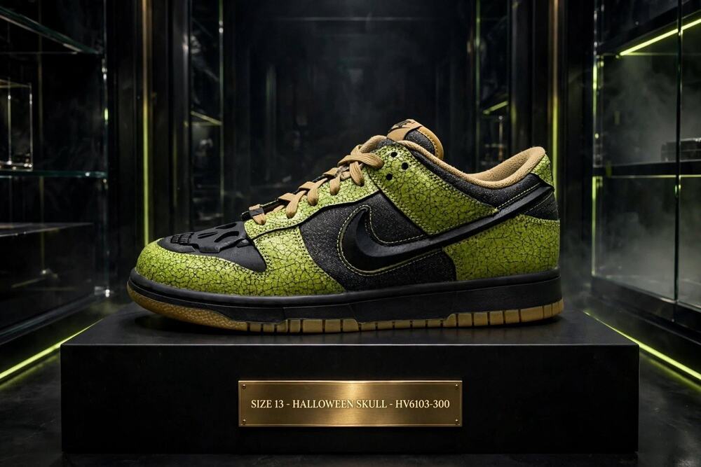 Nike Green and Black Skate Shoe